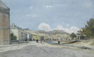 La Bourboule av Henri-Joseph Harpignies