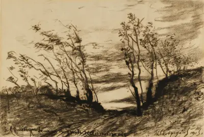 Landskap av Henri-Joseph Harpignies