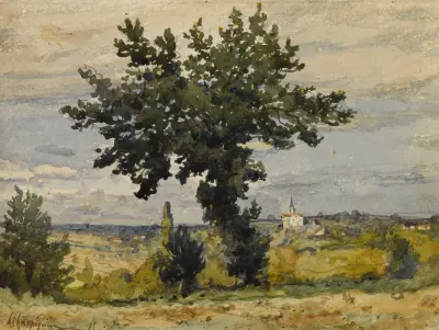 L’arbre au bord du chemin av Henri-Joseph Harpignies