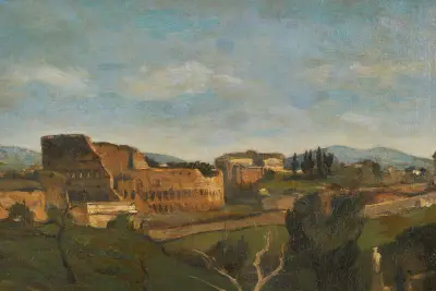 Le Colisée à Rome av Henri-Joseph Harpignies