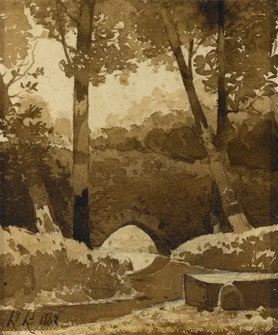 Bron av Henri-Joseph Harpignies