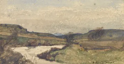 Bäcken av Henri-Joseph Harpignies