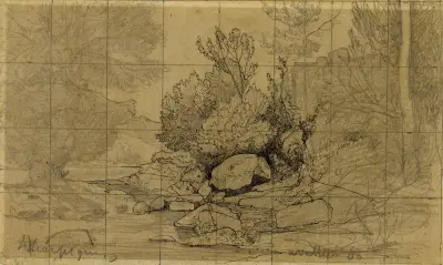 Landskap av Henri-Joseph Harpignies