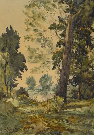 Paysage – nr 1 av Henri-Joseph Harpignies