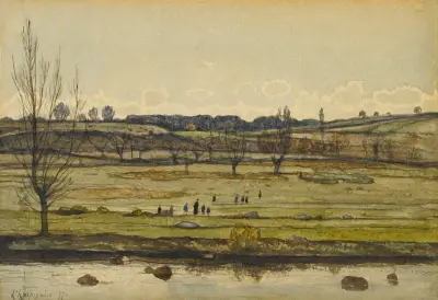 Landskap av Henri-Joseph Harpignies