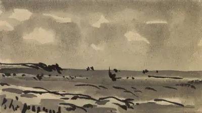 Litet landskap av Henri-Joseph Harpignies