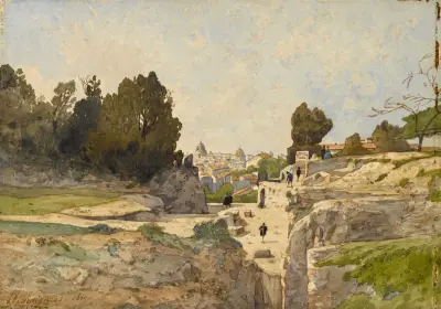 Rom sett från Palatinen av Henri-Joseph Harpignies