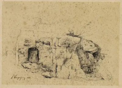 Ruiner av Henri-Joseph Harpignies