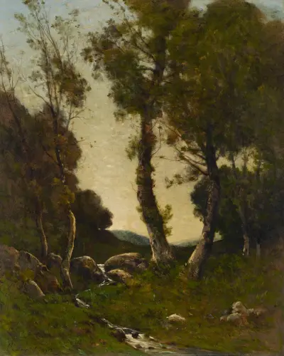 Å vid Nevers av Henri-Joseph Harpignies
