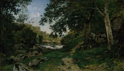 Den steniga stigen i Morvan av Henri-Joseph Harpignies