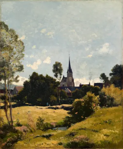 Byns kyrka av Henri-Joseph Harpignies