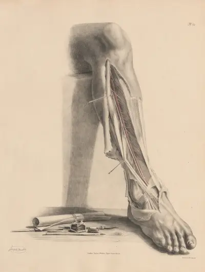 Den främre skenbenets artär av Joseph Maclise