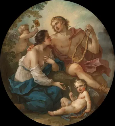 Apollo and Clythia av Charles-Joseph Natoire