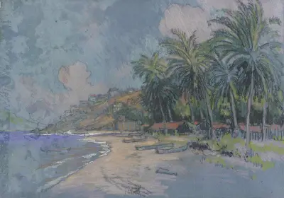 Strand, Acapulco av Joseph Pennell