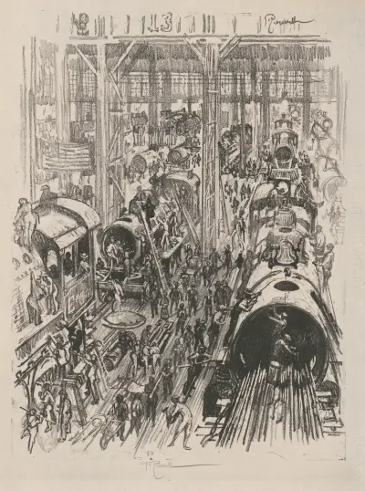 Building engines for the allies av Joseph Pennell
