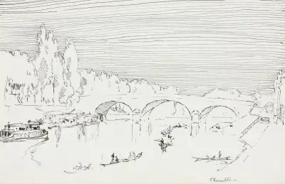 Charenton-le-Pont av Joseph Pennell