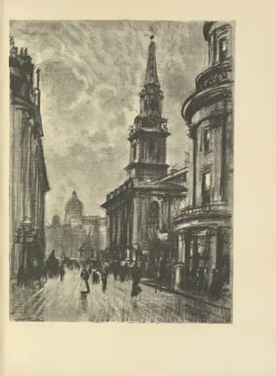 Duncannon Street, from Charing Cross av Joseph Pennell