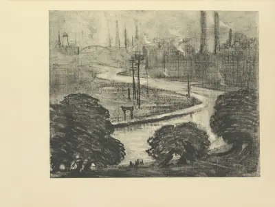 East London – The River Lea av Joseph Pennell