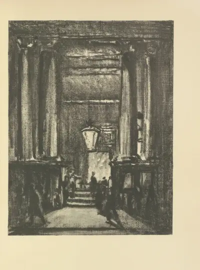 Exeter Hall av Joseph Pennell