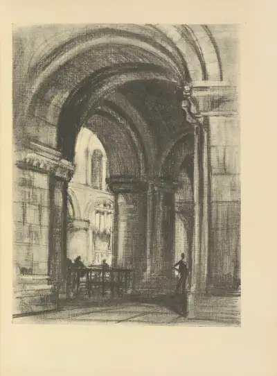 Grundarens grav, St. Bartholomew the Great av Joseph Pennell