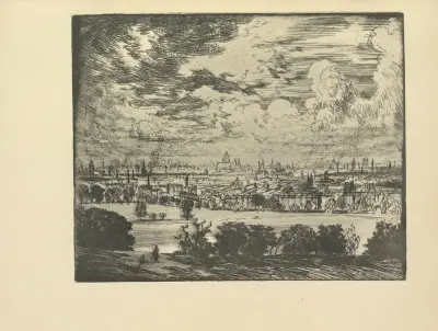 London, over Hampstead av Joseph Pennell