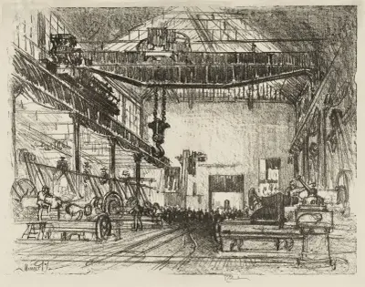 Planing Big Shells av Joseph Pennell