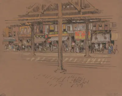 Sixth Avenue av Joseph Pennell