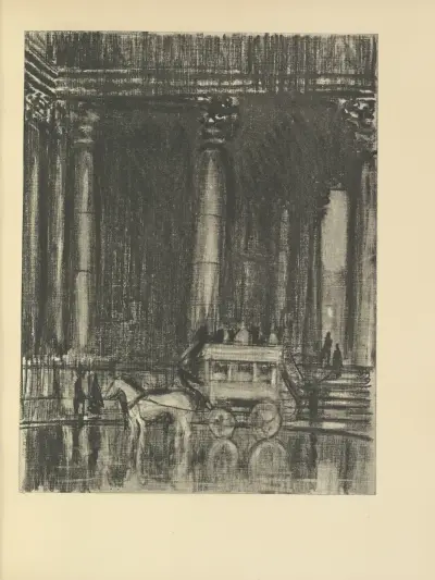 St. Martin’s Porch av Joseph Pennell