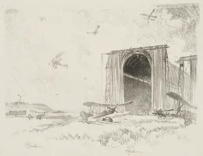 Ballongskjulet av Joseph Pennell