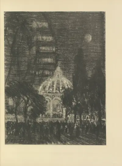 Velké kolo, Earl’s Court, Joseph Pennell