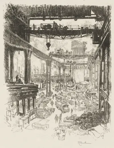 The Great Tower, Pig Iron av Joseph Pennell