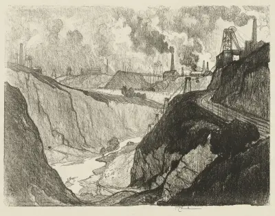 Järngruvan av Joseph Pennell