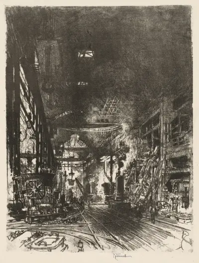 Within the Furnaces av Joseph Pennell
