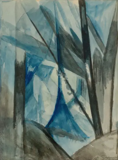 Brooklyn Bridge, 1919 – nr 1 av Joseph Stella