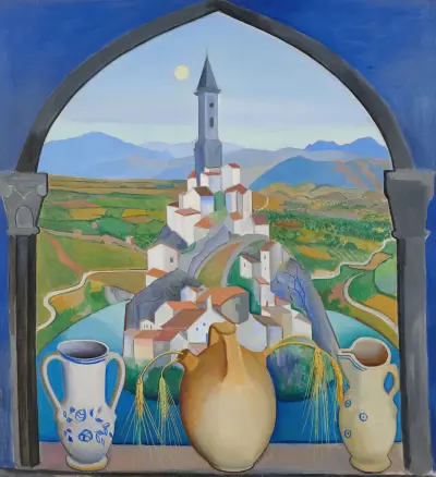 Le Village av Joseph Stella