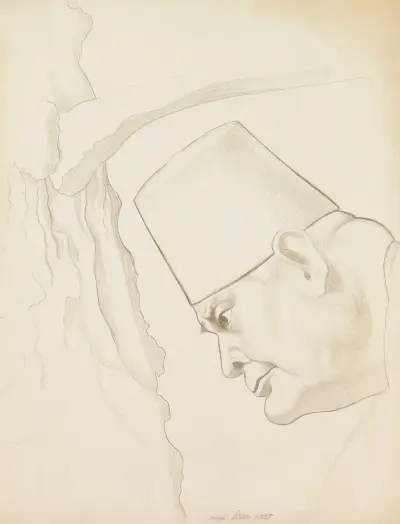 Selbstporträt, 1937 von Joseph Stella