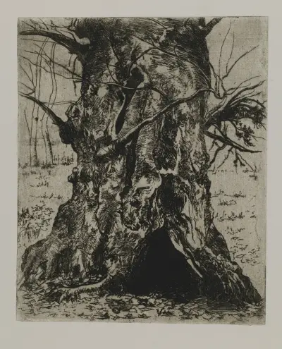 Tree Trunk av Joseph Stella