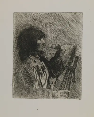 Bez tytułu – mężczyzna z dudami, Joseph Stella