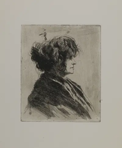 Woman with Scarf and Disheveled Hair av Joseph Stella