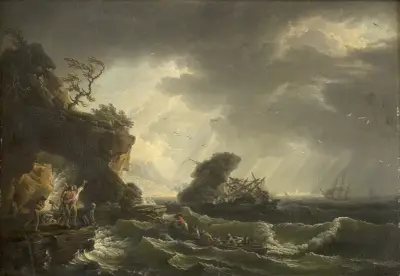 Ett skeppsbrott av Claude-Joseph Vernet