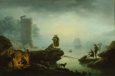 Morgon av Claude-Joseph Vernet