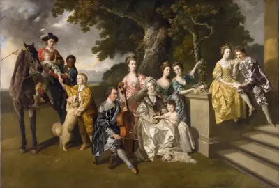 The Family Of Sir William Young av Johan Joseph Zoffany