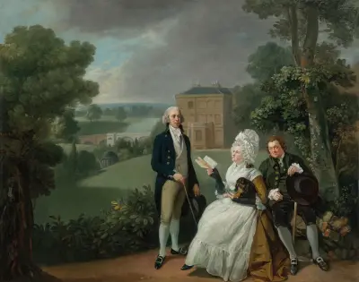 The Sayer Family of Richmond av Johan Joseph Zoffany