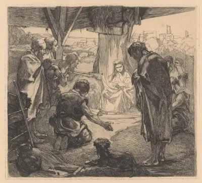 Herdarnas tillbedjan av Johannes Josephus Aarts