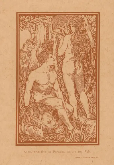 Adam och Eva i paradiset före syndafallet av Johannes Josephus Aarts
