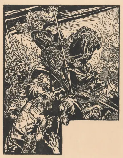 De Dood tijdens een strijd av Johannes Josephus Aarts