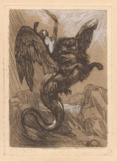 Bevingad chimär av Johannes Josephus Aarts