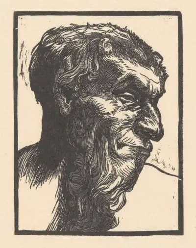 Huvud av en faun av Johannes Josephus Aarts