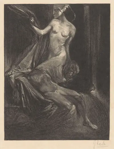 Judith med Holofernes huvud och kropp av Johannes Josephus Aarts