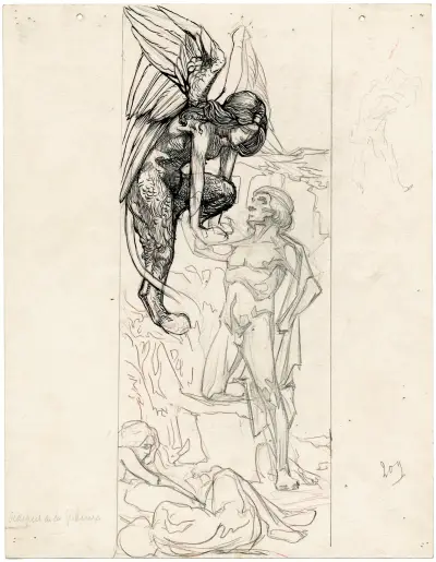Oidipus och sfinxen av Johannes Josephus Aarts